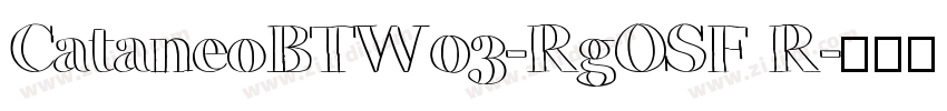CataneoBTW03-RgOSF R字体转换